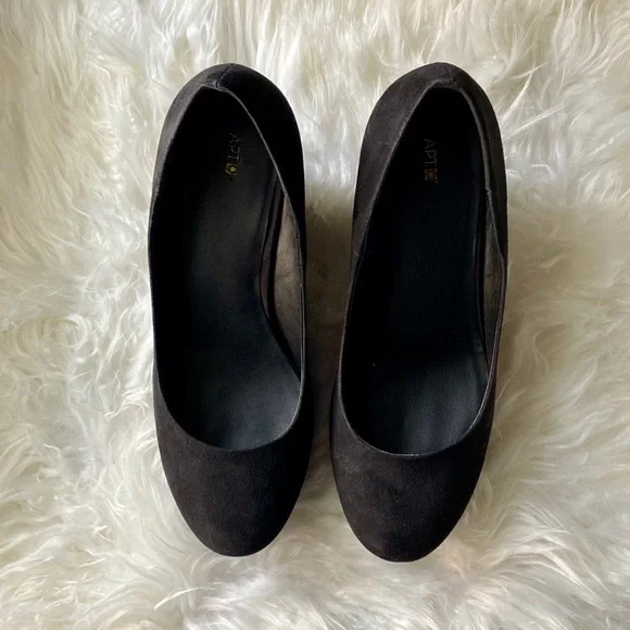 Apt 9 Kensington platform wedge in black - Picture 2 of 7